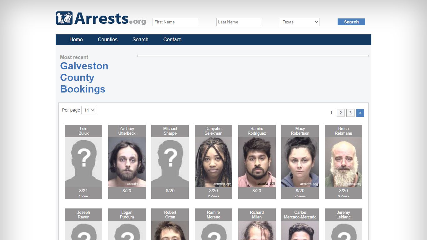 Galveston County Arrests and Inmate Search